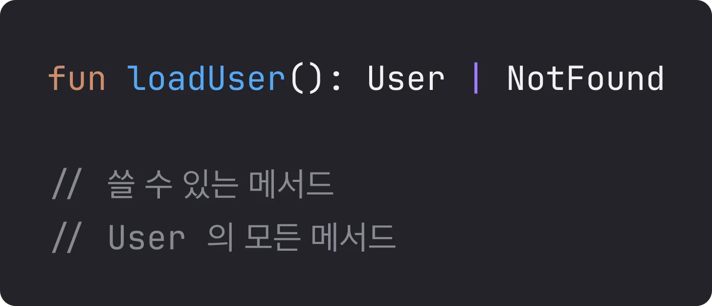 User | NotFound 에서 쓸 수 있는 메서드